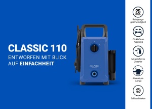 Aparat de curatat cu presiune Nilfisk Classic 110 Bar, 1400 W, usor de utilizat - Img 2