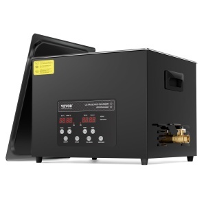 Aparat de curatat cu ultrasunete VEVOR 1 5L, aparat de curatat digital cu ultrasunete de 360 W cu mod bland, aparat de curatat cu ultrasunete industrial de 40 KHz cu incalzitor si temporizator pentru suporturi, bijuterii, unelte