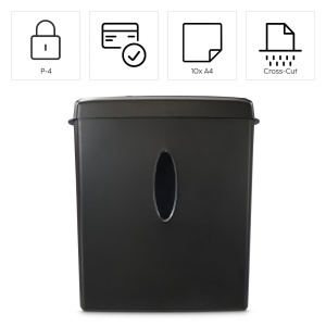 Aparat de distrus documente Hama P4 T4 E3, capacitate 10 foi, cu cos de 15L - Img 2