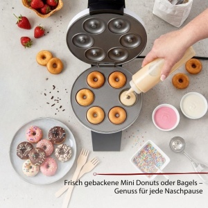 Aparat de facut mini-donuts Cloer 6121, 6 mini-donuts, 520W, alb - Img 6
