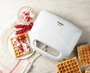 Aparat de facut vafe DOMO DO9133W, 900W, alb, pentru vafe XL - Img 2