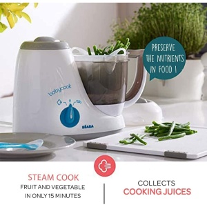 Aparat de gatit pentru bebelusi Beaba Babycook Original, 4in1, AlbAlbastru - Img 3