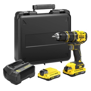 Aparat de gaurit cu percutie Stanley FatMax SFMCD721D2K, 18V, 80 Nm, 2 viteze