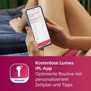 Aparat de indepartare a parului Philips Lumea IPL seria 7000 - Dispozitiv de indepartare a parului cu aparat de tuns compact satinat, 2 accesorii pentru corp si fata (model BRI921/00) - Img 7