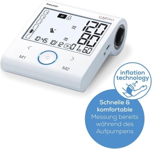Aparat de masurat tensiunea arteriala Beurer BM 96 Cardio cu EKG, Bluetooth, pentru brate 22-42 cm - Img 8