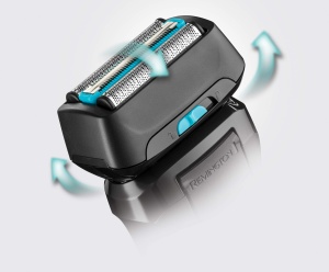 Aparat de ras electric pentru barbati Remington F6 Aqua (aparat de ras umed si uscat, 100% rezistent la apa, detaliu pliabil si aparat de tuns parul lung, baterie cu litiu de 60 de minute, functie de incarcare USB) Aparat de ras cu folie F6000 - Img 3