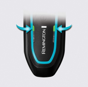 Aparat de ras electric pentru barbati Remington R6 Aqua (aparat de ras umed si uscat, 100% rezistent la apa, detaliu pliabil si aparat de tuns parul lung, baterie cu litiu de 60 de minute, functie de incarcare USB) Aparat de ras rotativ R6000 - Img 2