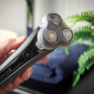 Aparat de ras electric pentru barbati Remington [Sistem de taiere hibrid SynX: aparat de ras cu rotatie si folie, aparat de ras umed si uscat, 360 deg PivotBall] X5 (inclusiv aparat de tuns detalii) Aparat de ras rotativ XR1755 - Img 5