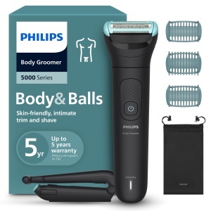 Aparat de ras electric Philips Bodygroom 5000 BG548015, 100 duscfest, 100 min autonomie
