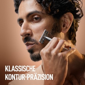 Aparat de ras King C. Gillette cu 5 lame, maner metalic si design anti-frecare - Img 2