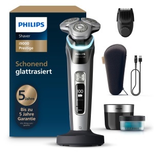 Aparat de ras Philips i9000 Prestige XP920433 gri-argintiu sistem SkinIQ reincarcabil