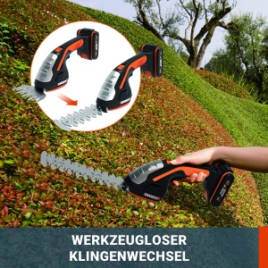 Aparat de taiat gard viu WORX WG801E.91, 20V, 4 in 1, usor si compact - Img 2