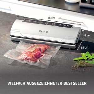 Aparat de vidat CASO VC10 alimente proaspete de pana la 8 ori mai mult sudura 30 cm design compact - Img 3