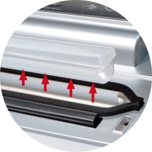 Aparat de vidat CASO VC200 Argintiu Dubla sudura Include cutter si 2 role BPA-free - Img 7