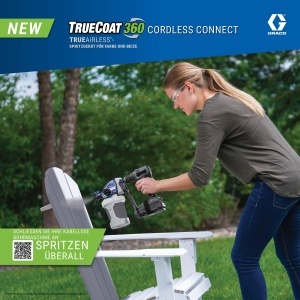 Aparat de vopsit fara fir TrueCoat 360 360 pulverizare, compatibil cu masini de gaurit - Img 2