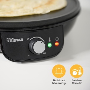 Aparat pentru clatite Tristar BP-2637, 30 cm, 1000 W, antiaderent - Img 4
