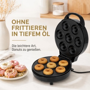 Aparat pentru preparat mini-donuts CAMRY, 7 bucati, 1000W, negru - Img 3