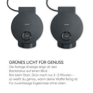 Aparat pentru vafe SEVERIN WA 2117 1000 W NegruInox Invelis antiaderent fara PFAS - Img 7