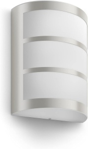 Aplica de perete exterior Philips Python 55W LED Argintiu IP44 Rezistenta la apa