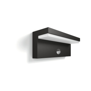Aplica LED exterior Philips Bustan cu senzor de miscare lumina calda 2700K IP44 antracit - Img 3