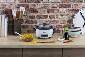 Aragaz de orez Russell Hobbs mic [mediu] 0,8 l incl. insertie pentru abur (functie de mentinere la cald, oala de gatit cu acoperire antiaderenta, lingura de orez si ceasca de masurare, aragaz lent pentru legume si peste etc.) 27030-56 - Img 12