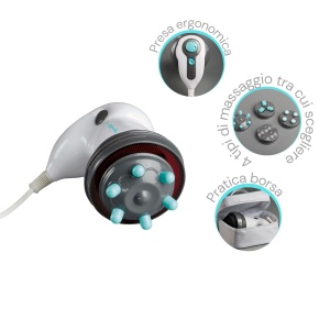 ARDES - Masaj profesional anticelulitic cu incalzitor cu infrarosu pentru fese si picioare cu 4 accesorii interschimbabile si geanta de calatorie model ARM240N - Img 2