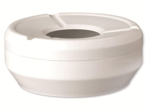 Aschenbecher APS 83610 CASUAL, 10 cm, inaltime 4 cm, melamin, alb
