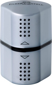 Ascutitor Faber-Castell Grip 2001 3in1, ergonomic, cu recipient mare