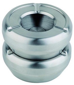 Ashtray APS 90, din otel inoxidabil, 10 cm, inaltime 4,5 cm - Img 2