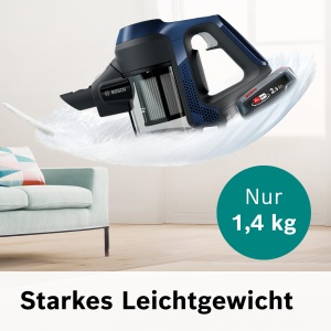 Aspirator Bosch Unlimited 6 BBS611PCK, kabellos, 2.4 kg, filtru de igiena, albastru - Img 5