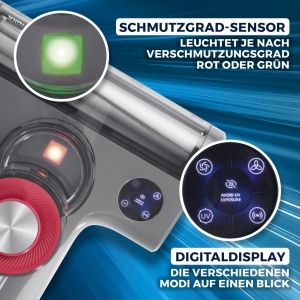 Aspirator CLEANmaxx 3-in-1 cu 55C aer cald, UV-C si 15 kPa putere de aspirare - Img 4