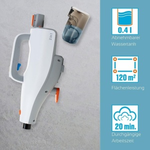 Aspirator cu aburi Invictus 7-TLG, 1400W, 5m cablu, alb - Img 2