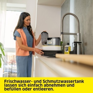 Aspirator cu spalare Karcher SE 2 Spot Care, 450 W, rezervor 1,5 l, greutate 4,2 kg - Img 5