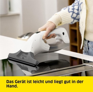 Aspirator de geamuri Karcher WV 1 Plus, autonomie 20 min, rezervor 100 ml, greutate 0,5 kg - Img 3