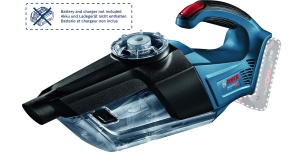 Aspirator de mana fara fir Bosch Professional 18V System GAS 18V-1 (incl. tub de extractie, duza pentru crapaturi, duza pentru covoare, volum recipient 1 litru, fara baterie/incarcator) - Img 4
