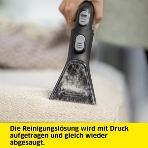 Aspirator de spalat Karcher SE 4 Plus furtun de aspirare 2 in 1 rezervor de apa proaspata 4 l rezervor de apa murdara 4 l duza de spalare a covoarelor - Img 3