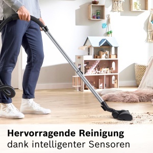 Aspirator fara sac Bosch ProSilence Serie 8 BGS7MS64 800W foarte silentios negru - Img 2
