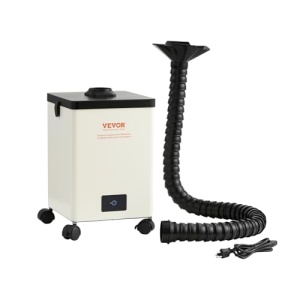Aspirator fum de lipit VEVOR XF250U, 150W, 332 mh, 3 filtre, compact si mobil - Img 2