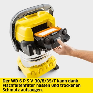Aspirator Karcher WD 6 P S V-30835T, 30L, 1300W, 8m Cablu - Img 3