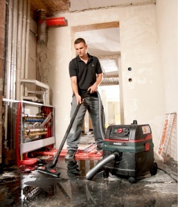 Aspirator Metabo ASR 25 L SC, 25L, cu functie de autocuratare, mobil - Img 2