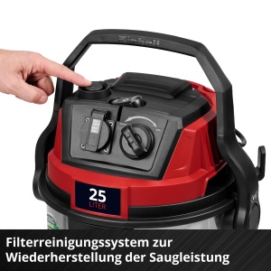 Aspirator multifunctional Einhell TE-VC 2580 SACL 1100W Filtru HEPA Clasa L - Img 8