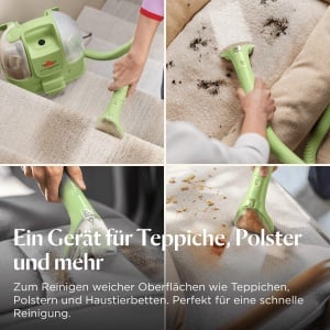 Aspirator portabil BISSELL Little Green Mini, 3.4 kg, sistem de curatare triplu - Img 3