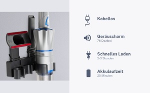Aspirator portabil Genius Invictus One 2.0, 13000PA, 12 accesorii, albastru - Img 4