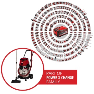 Aspirator profesional fara fir Einhell TP-VC 36/30 S Auto-Solo Power X-Change (Li-Ion, 36 V, functie de conectivitate cu pornire automata, functie ECO/BOOST, fara baterie si incarcator) - Img 2