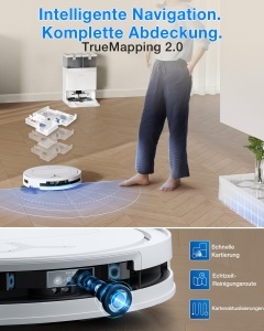 Aspirator robot ECOVACS DEEBOT T50 Omni Gen3, 25000 Pa, functie de spalare - Img 8