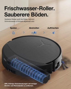 Aspirator Robot ECOVACS DEEBOT T90 PRO Omni, 30000 Pa, Functie de Mopping, Negru - Img 4