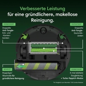 Aspirator robot iRobot Roomba 775C, 30000 Pa putere, Wischrolle cu apa calda - Img 2