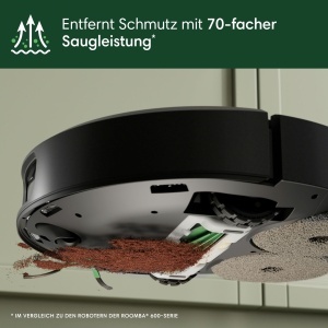 Aspirator robot iRobot Roomba Plus 505 Combo, 7000Pa, cu functie de spalare, negru - Img 5