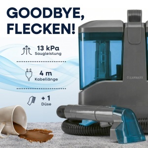 Aspirator si curatator de tapiterie CLEANmaxx Polsterreiniger Kompakt Pro, 13 kPa, 1L - Img 4