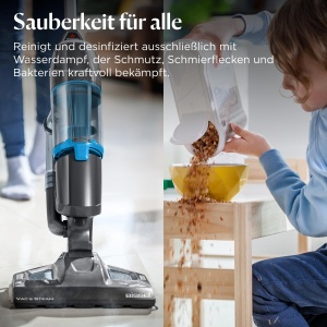 Aspirator si Dampfreiniger BISSELL Vac Steam 2-in-1, Eliminare 99.9 Germeni, Tanc Uscat - Img 4